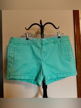 Women’s Teal/Green Cotton Shorts - 12